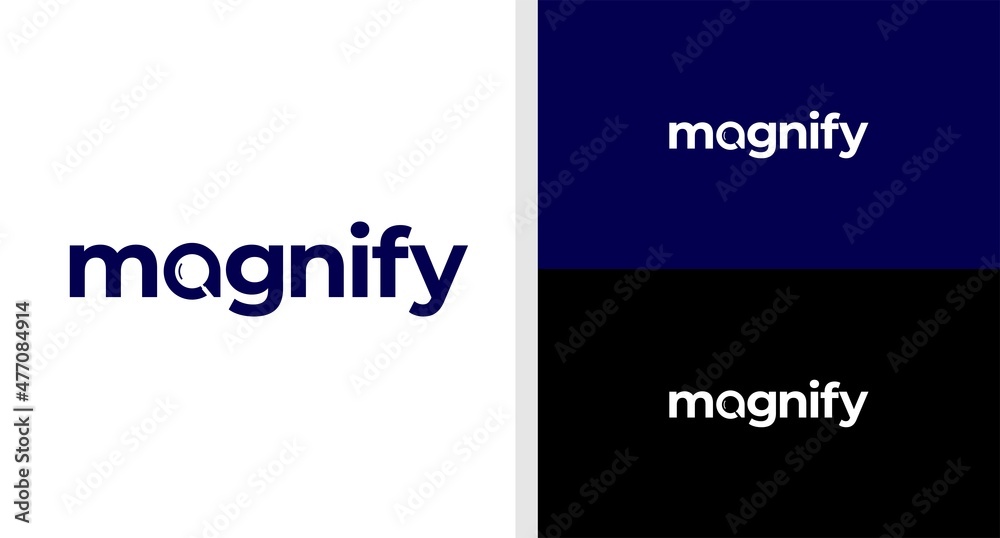MAGNIFY LOGO WORDMARK SIMPLE NEGATIVE SPACE EDITABLE MAGNIFY LOGO WORDMARK SIMPLE NEGATIVE SPACE EDITABLE