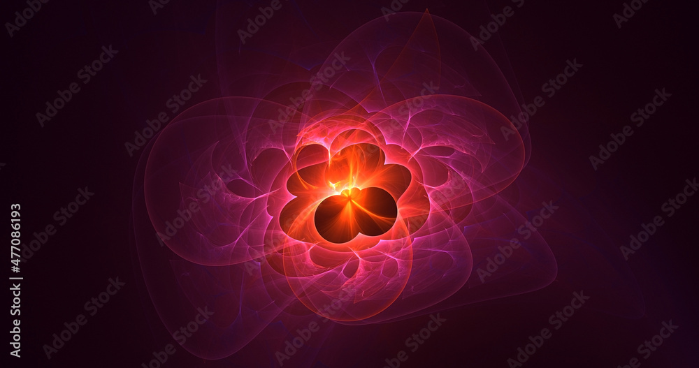 3D rendering abstract multicolor fractal light background 3D rendering abstract multicolor fractal light background