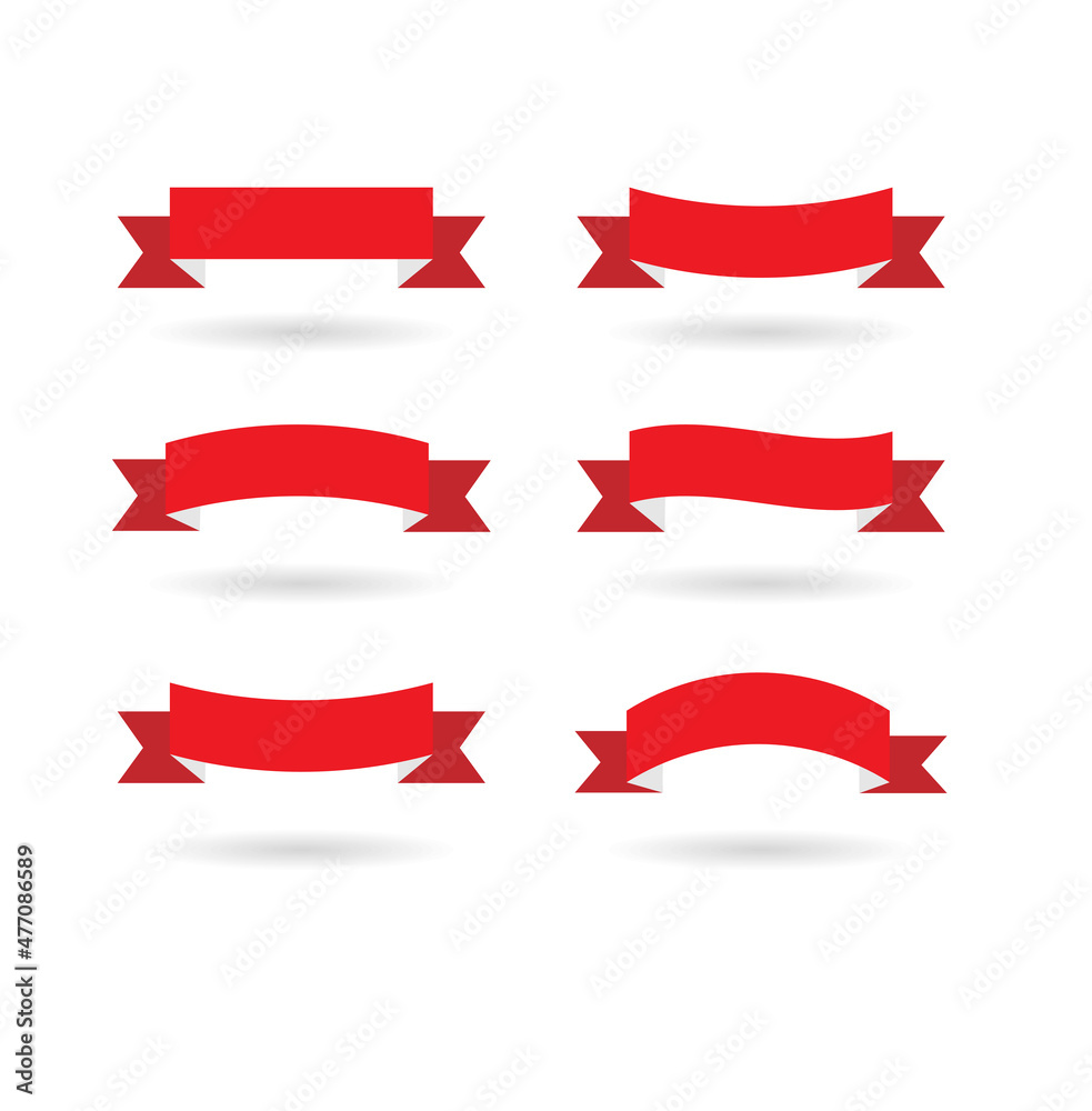 traditional isolated decorative flat empty vector tape set traditional isolated decorative flat empty vector tape set