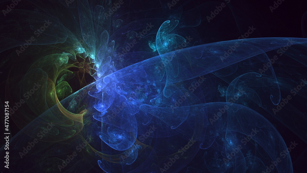 3D rendering abstract colorful fractal light background 3D rendering abstract colorful fractal light background