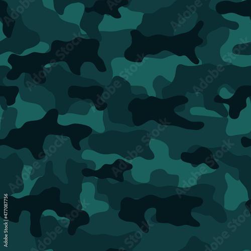 Forest camouflage. Pattern for clothes. Textile.