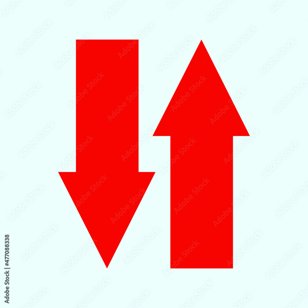 Red arrow icon vector EPS- 10 Red arrow icon vector EPS- 10