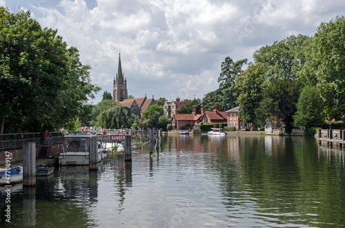 View along the River Thames at Marlow, Buckinghamshire