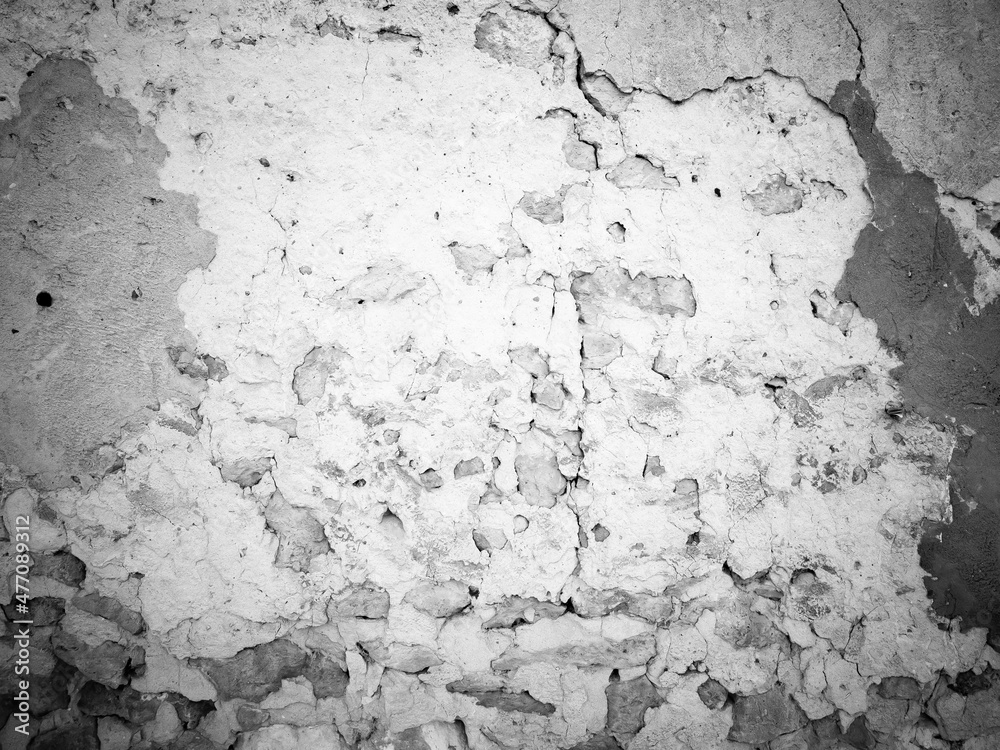 old black and white cracked rustic background old stone wall several shades of gray
