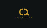 CQ is creative logo with two color and classic design.