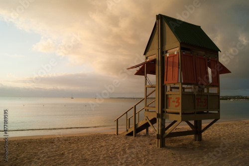 lifeguard watch tower near the beach © Rich Fought