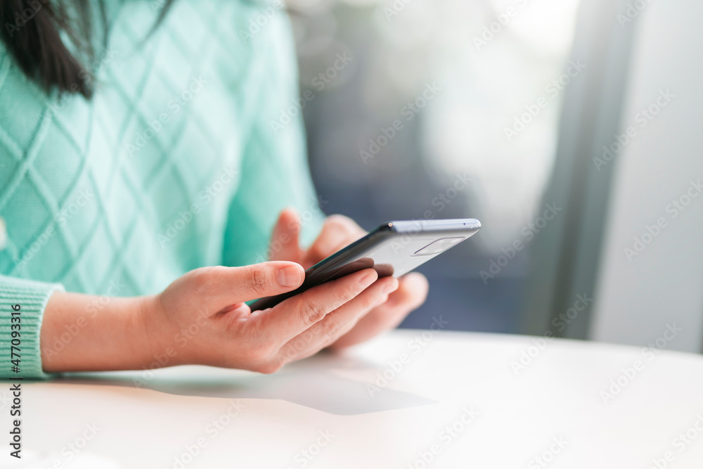 attractive smart casual asian female hand typing chat using smartphone telecommunication positive attitude smile in cafe casual,smart business owner entrepreneur working with smartphone in cafe attractive smart casual asian female hand typing chat using smartphone telecommunication positive attitude smile in cafe casual,smart business owner entrepreneur working with smartphone in cafe