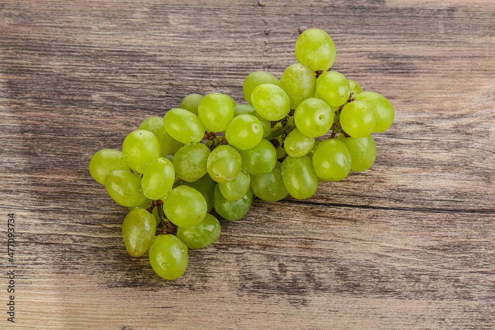 Ripe sweet green grape branch Ripe sweet green grape branch