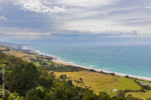 Coastal beach seen from Marriners Lookout photo