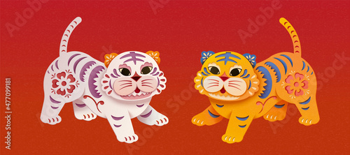 CNY zodiac tiger element set