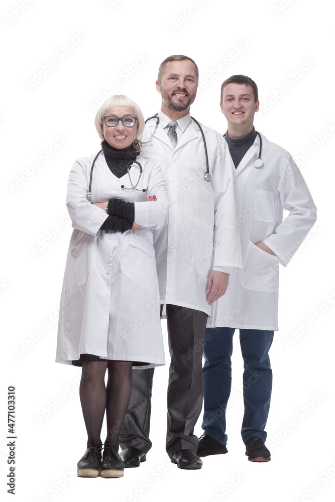 in full growth. group of qualified medical colleagues. in full growth. group of qualified medical colleagues.
