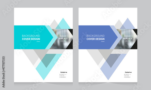 Cover design for annual report and business catalog, magazine, flyer or booklet. Brochure template layout. A4 cover vector EPS-10