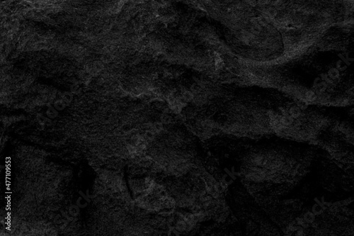 Mysterious black stone floor or maybe a cave wall in the dark can be used as wallpaper, suitable for work related to geology or nature and minerals, or to be used in architecture and home related work