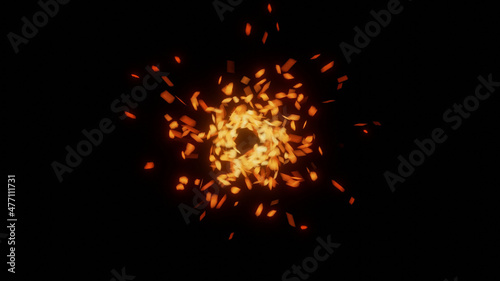 fire embers grunge background