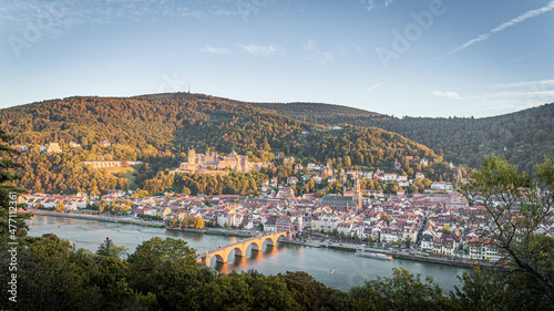 panorama heidelberg old town city