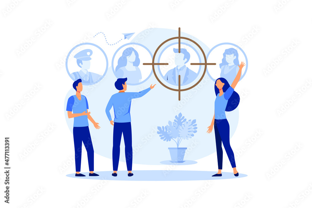 employee choice, business company is looking for an employee for work, flat color icons. creative illustrations, businessmen are considering a resume. vector flat modern design illustration employee choice, business company is looking for an employee for work, flat color icons. creative illustrations, businessmen are considering a resume. vector flat modern design illustration
