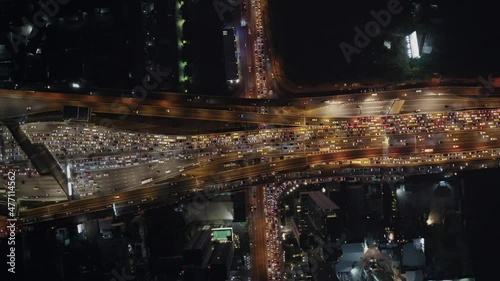 Bangkok Motorway at Night. High quality video footage