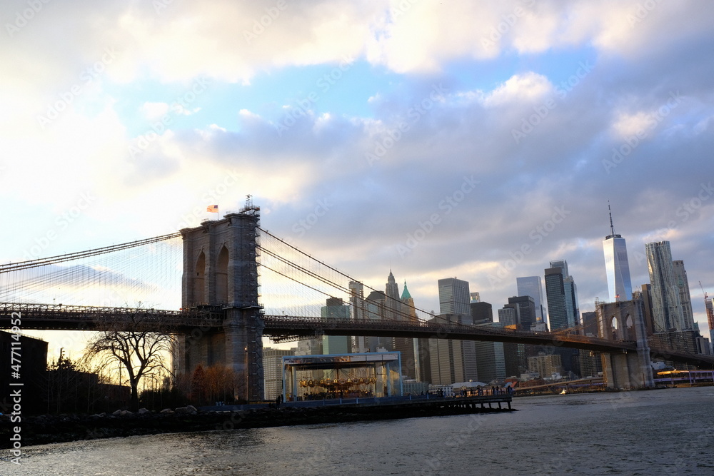 Obraz premium Brooklyn Bridge in NYC, U.S.