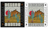 Desert modern art vector design for t-shirt prints, posters and other uses.