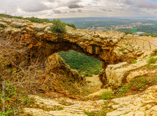 Keshet Cave, on a winter day, Adamit Park, Western Galilee photo