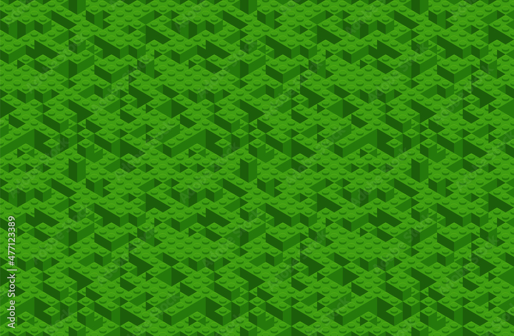 Plastic constructor game seamless pattern. Vector toy brick texture background. Perspective flat design for paper or fabric print. Plastic constructor game seamless pattern. Vector toy brick texture background. Perspective flat design for paper or fabric print.