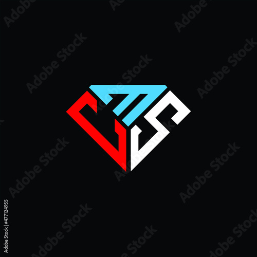 CMS letter logo creative design. CMS unique design