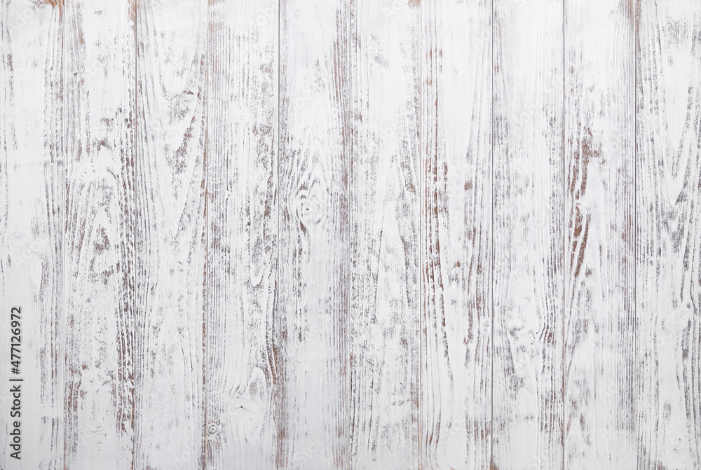 Fototapeta premium Wooden background. Vintage wooden background with white color painted.