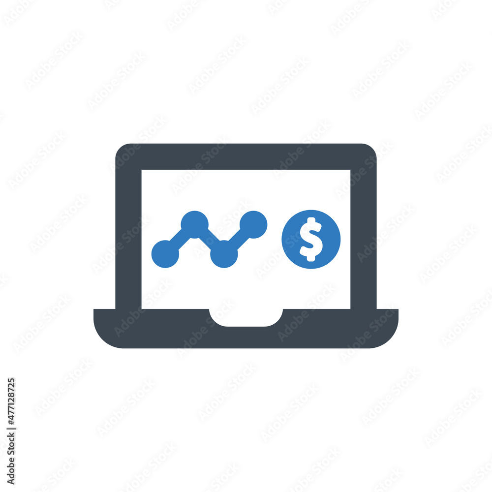Financial report statistics icon Financial report statistics icon