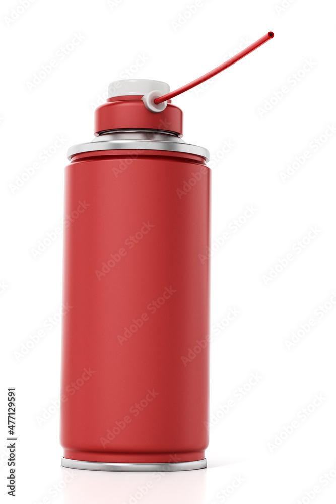 Spray can isolated on gray background. 3D illustration Spray can isolated on gray background. 3D illustration