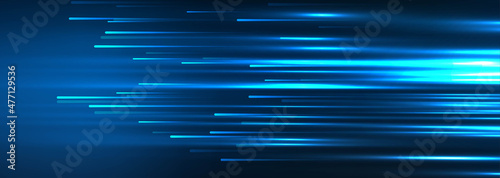 Technology banner background with connecting lines design