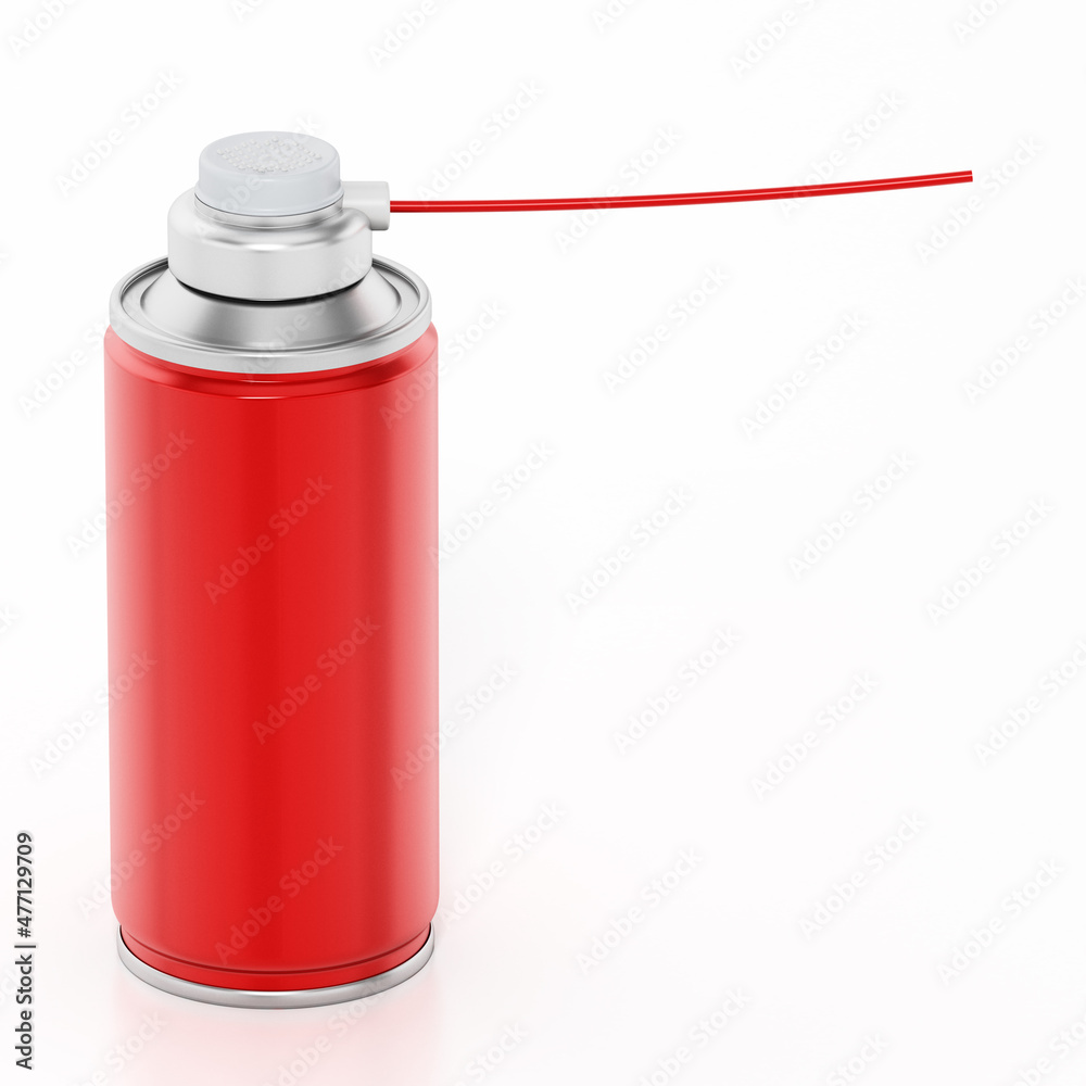 Spray can isolated on gray background. 3D illustration Spray can isolated on gray background. 3D illustration