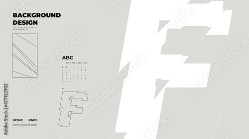 Abstract homepage background. Minimal illustration. Chopped, cut, glitch, broken type, lite composition.