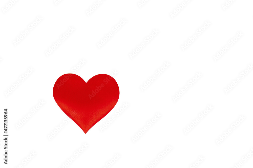 Red heart, isolated on white background. Decorative element for design for Valentines Day, invitations, cover, wedding card. Red heart, isolated on white background. Decorative element for design for Valentines Day, invitations, cover, wedding card.