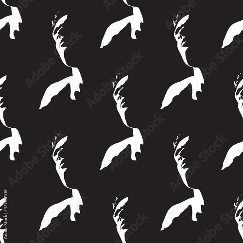 Abstract man seamless patte...