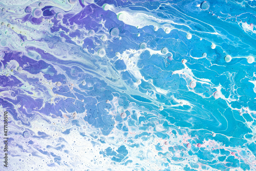 Blue Acrylic Pour Color Liquid marble abstract surfaces Design. Blue Acrylic Pour Color Liquid marble abstract surfaces Design.