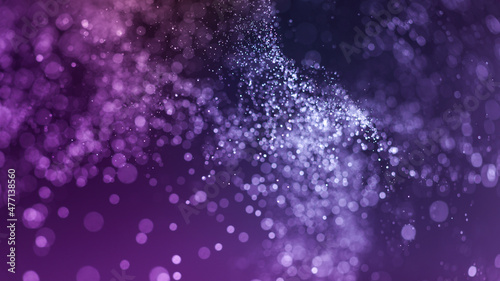 Abstract Purple bokeh defocus glitter blur background.