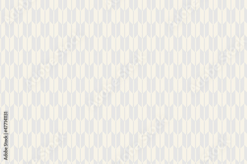 和柄　矢絣文様　グレーと白