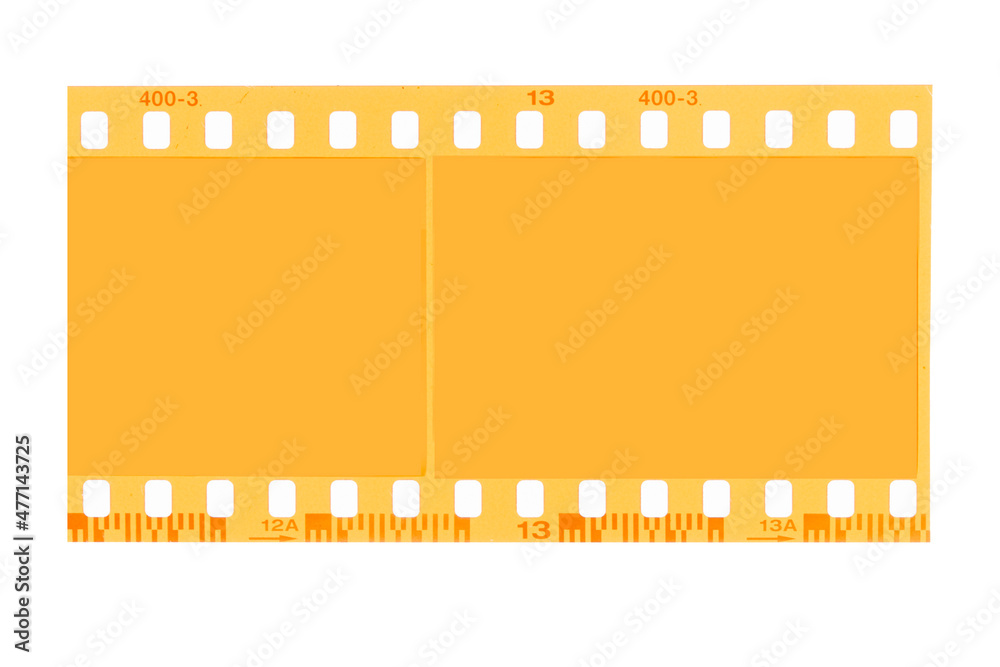 film strip isolated on white background.