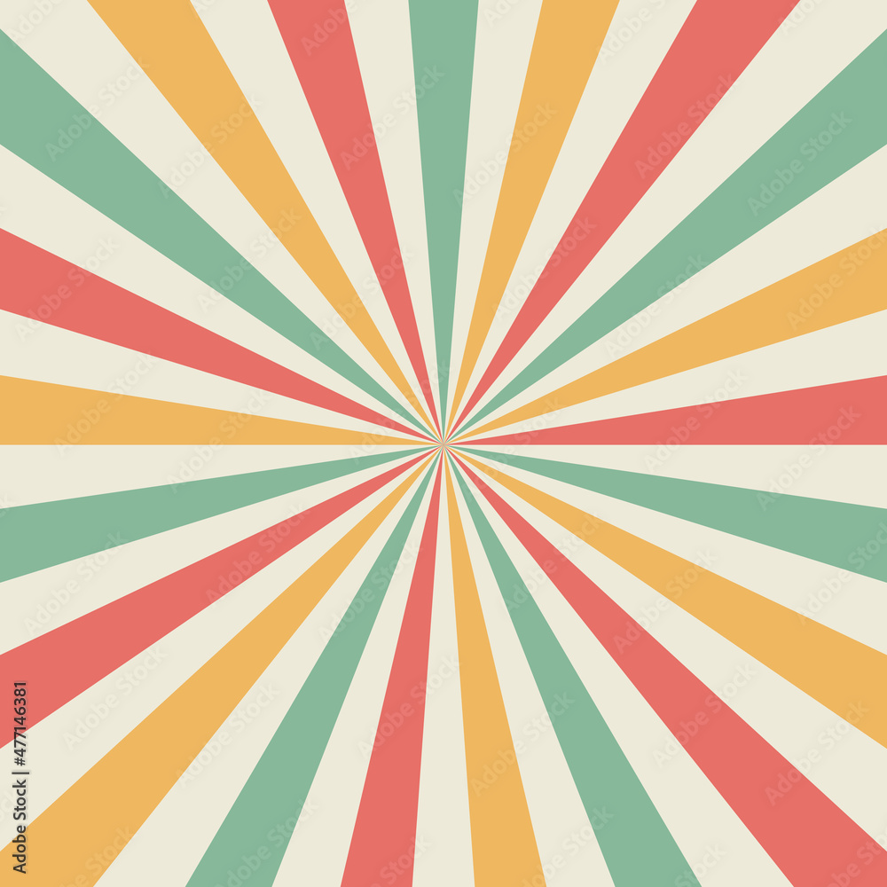 Abstract Starburst, or Sunburst Backdrop in Beige, Green, Yellow, and Red Colors. Abstract Colorful Sunlight Design Wallpaper for Template Banner Social Media Advertising Abstract Starburst, or Sunburst Backdrop in Beige, Green, Yellow, and Red Colors. Abstract Colorful Sunlight Design Wallpaper for Template Banner Social Media Advertising
