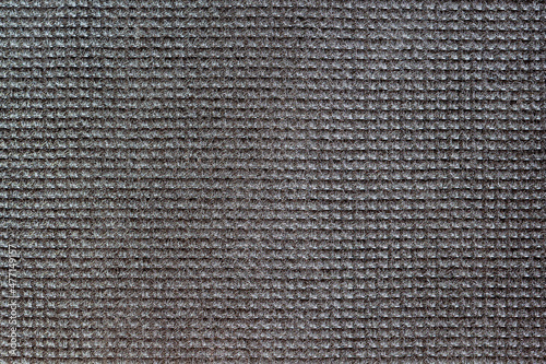 Dark grey striped fabric, woven texture, jute, canvas. Abstract pattern for background