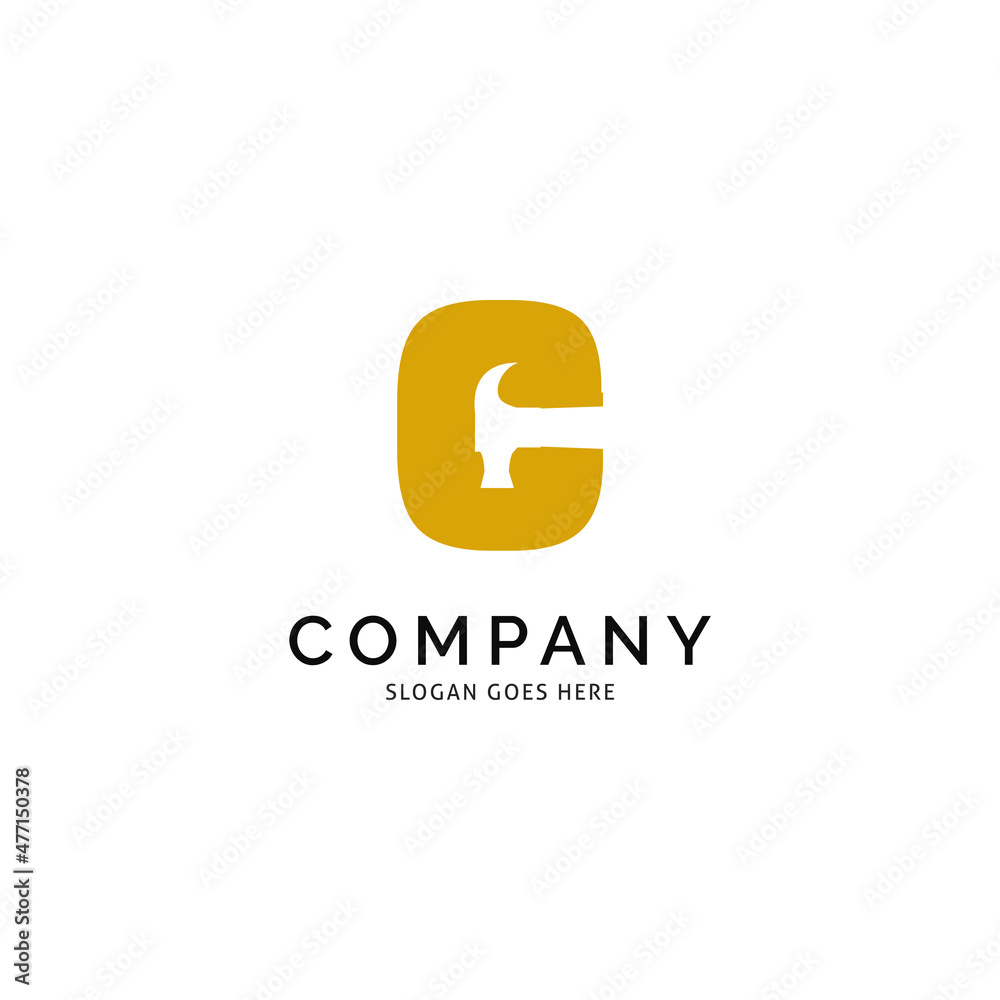 Initial Letter C and Wrench Icon Vector Logo Template Illustration Design, Repair Business and Construction Logo Design Concept Initial Letter C and Wrench Icon Vector Logo Template Illustration Design, Repair Business and Construction Logo Design Concept