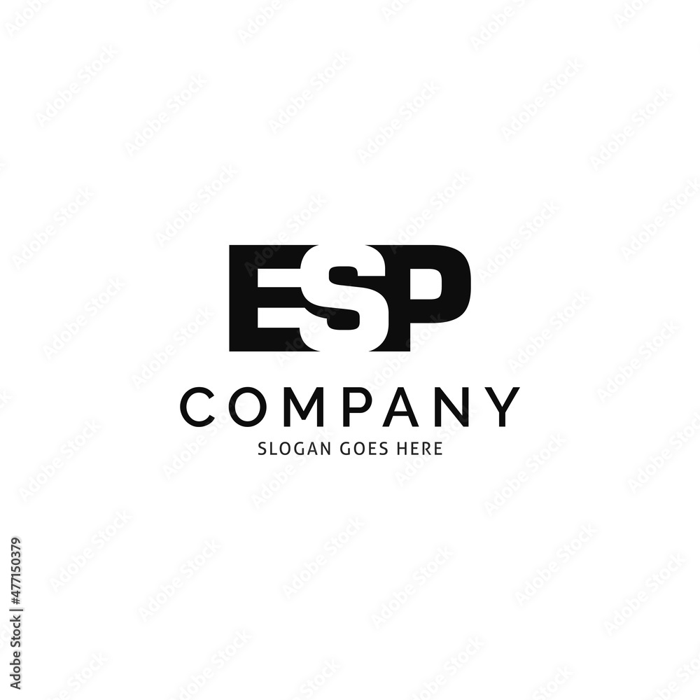 Initial Letter ESP Icon Vector Logo Template Illustration Design