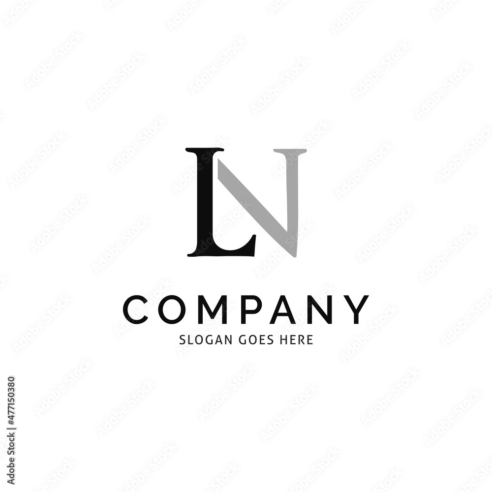 Initial Letter LN Icon Vector Logo Template Illustration Design Initial Letter LN Icon Vector Logo Template Illustration Design