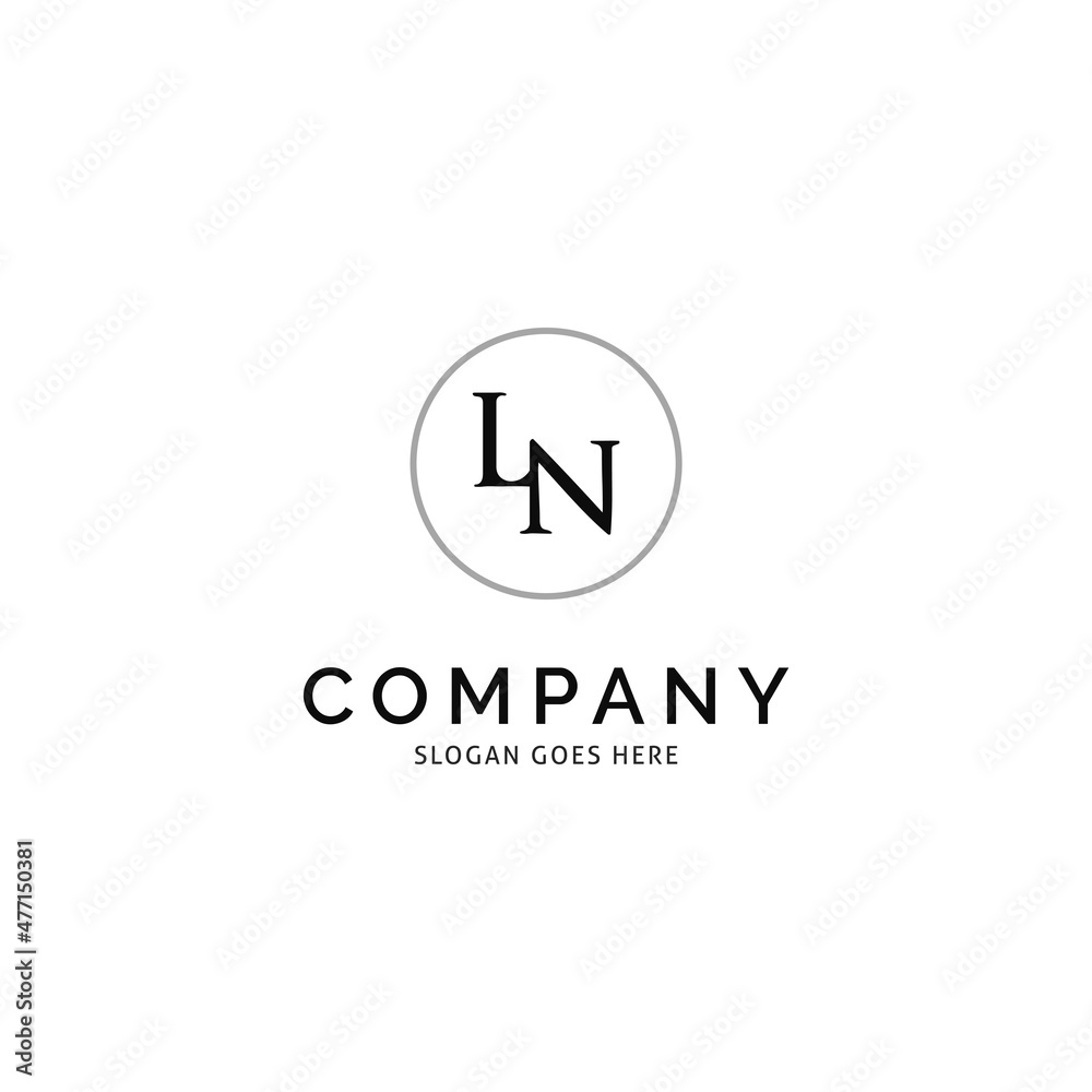 Initial Letter LN Icon Vector Logo Template Illustration Design Initial Letter LN Icon Vector Logo Template Illustration Design