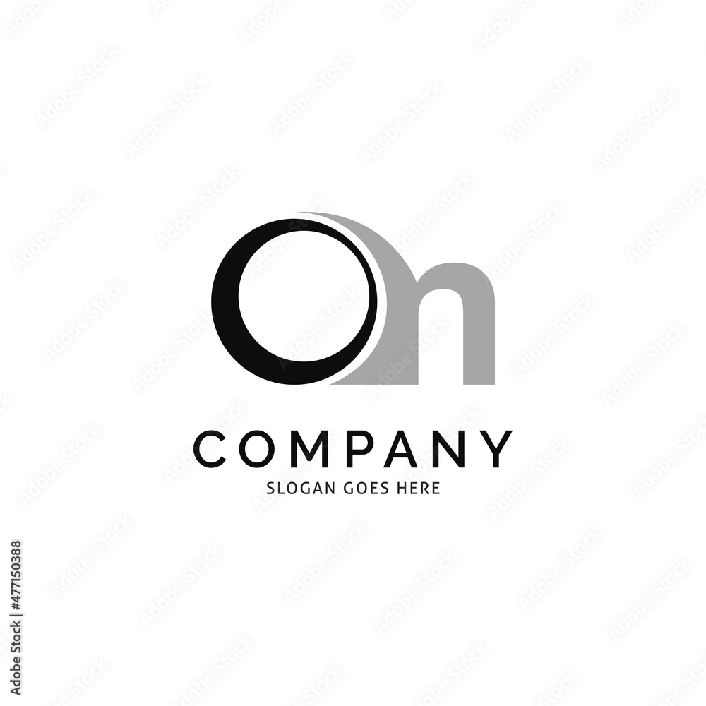Initial Letter ON Icon Vector Logo Template Illustration Design