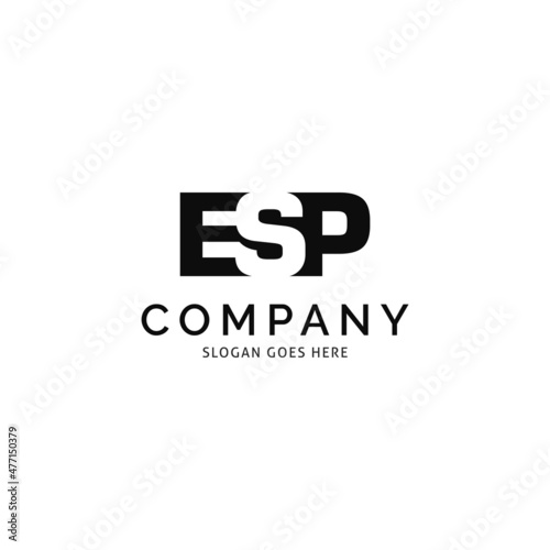 Initial Letter ESP Icon Vector Logo Template Illustration Design