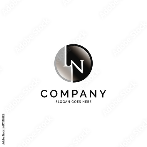Free Download Initial Letter LN Icon Vector Logo Template Illustration Design - GFXLoad