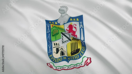 Nuevo Leon - Mexican State Waving Flag