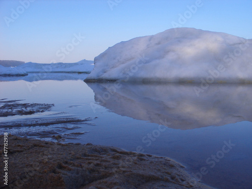 Seashore in winter