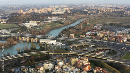 Circonvallazione Settentrionale Rome. High quality video footage photo